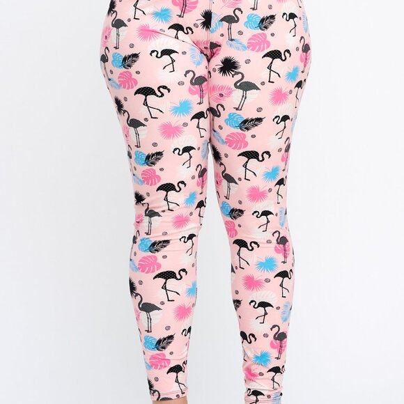 Plus Size Women's 4-Pack Multi-Pack of Randomly Assorted Fashion Lounge Leggings - Picture 9 of 16